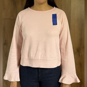 PopSugar Blush Pink Ruffle Sleeve Sweater – Size XSmall, NWT